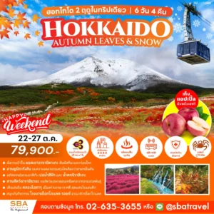 JAPAN : HOKKAIDO AUTUMN LEAVES & SNOW 6D/4N (22-27 Oct'26)