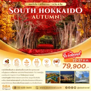 JAPAN : SOUTH HOKKAIDO AUTUMN 6D/4N (22-27 Oct'26)